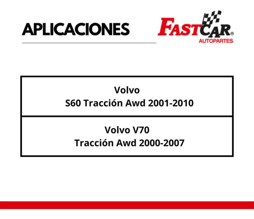 2 Amortiguadores Traseros Volvo V70 Traccin Awd 2000 2007 Foto 2