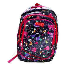 Mochila Para Niña Con Estampado De Corazones 