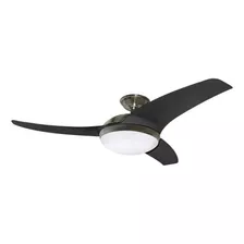 Ventilador De Techo Megaluz Cf1011 Con 3 Aspas Color Negro De Acrílico, 42 De Diámetro 127 v