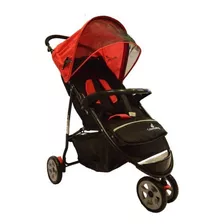 Carrinho De Bebê Color Baby Speed Vermelho Com Chassi De Cor Preto