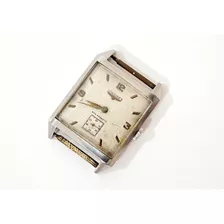 Reloj Longines Suizo Cuadrado Vidrio Curvo Funcionando 