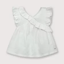 Blusa Niña Navidad Blanca (6 Meses A 4 Años)