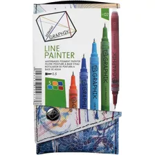 Boligrafos De Colores Base Agua Derwent Set 5pzas Graphik