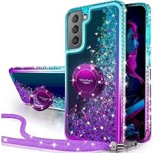 Silverback Para Galaxy S21 Case, Moving Liquid Holographic S