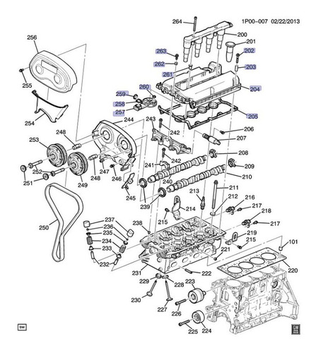 Tapa Punterias C/junta Pontiac G3 1.6 2009 Foto 9