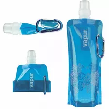 Botella Plegable De Agua Portátil Con Botón Ultraligera 