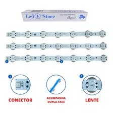 Kit 3 Barras De Led Compativel 43um7510 43um7300 43um7500