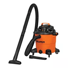 Aspiradora Truper Asp-12 45l Sólidos Y Líquidos 5hp 127v Color Naranja/negro 120v