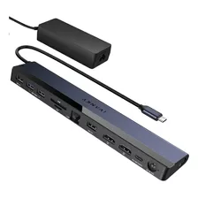 Estación De Acoplamiento Usb C Para Computadora Portátil Con