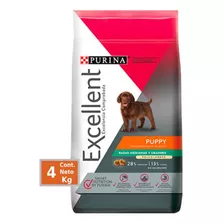 Purina Excellent Cachorro 4 Kg Pollo Y Arroz Croquetas