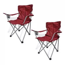 Ozark Trail Silla Plegable Roja (paquete De 2)