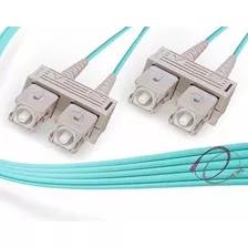 Fibercablesdirect - Cable De Conexion De Fibra Om4 Sc Sc De