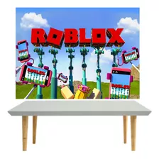 Kit Festa Completo Roblox Painel Poli Banner + Displays