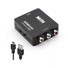 Convertidor Hdmi A Av Hd Sincronización De Audio Y Video