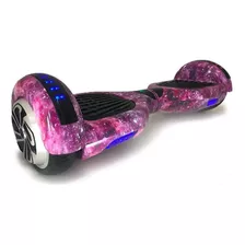 Hoverboard Skate Elétrico 6.5 Roxo Galáxia Led Bluetooth