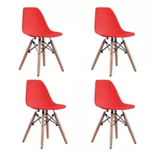 Set De 4 Sillas Komfort Kids Etapa Preescolar Diseño Eames