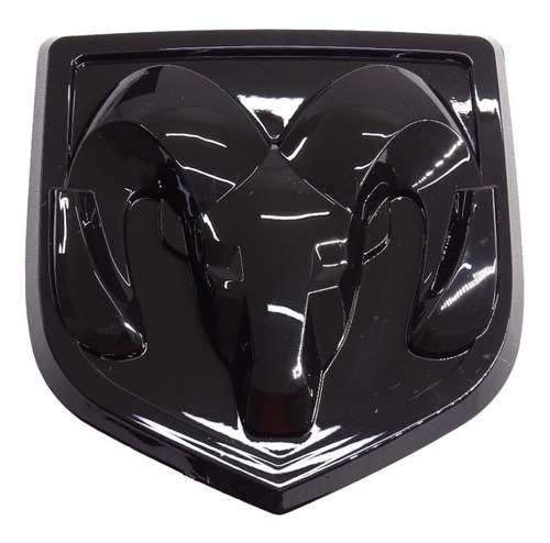 Logo Emblema Negro Portaln Trasero Dodge Ram 2013-2018 Foto 5