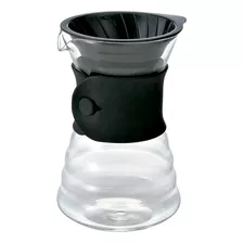 Conjunto Hario V60 Drip Decanter Vidro Para Café 700ml Preto