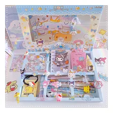 Kit Papelaria Hello Kitty Amigos Sanrio Presente Kawaii