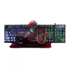 Marvo Combo Gamer 4 En 1 Teclado Mouse Auricular Y Pad Cm409