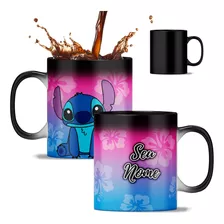Caneca Magica Stitch Lilo Disney Personalizada Com Seu Nome