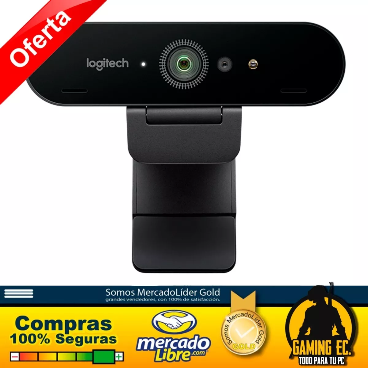 Cámara Web Logitech Brio 4k Ultra Hd  Webcam Capturadora