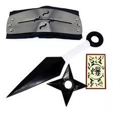 Kit Naruto - Kunai Naruto + Shuriken + Bandana + Tag - K191