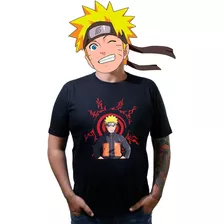 Camiseta Masculina Naruto Uzumaki Anime Camisa 100% Algodão