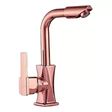 Torneira Banheiro Lavabo Rose Gold Toalete Monocomando 