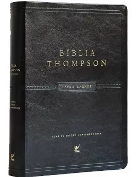 Bíblia De Estudo Thompson Letra Grande Cor Preta Capa Lux.
