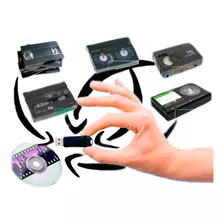 Transfer Pasar Cassettes Vhs,8mm,minidv,vhs-c A Dvd 10 Pzas 