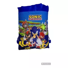 Bolsa Con Cordón Infantil Sonic 