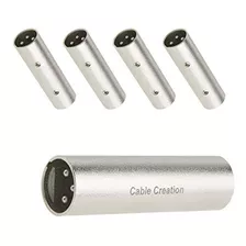 Xlr Macho A Macho, Cablecreation 5-pack Xlr Adaptador De Lín