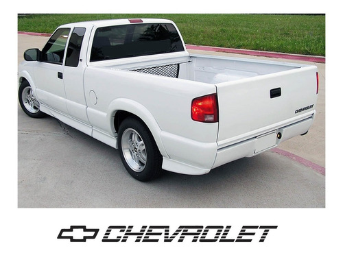 Sticker Chevrolet Con Logo Tapa Batea S10 Pick Up 2 Foto 3