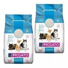 Kit Com 2 Unidades Areia Pro Gato Sensitive 1,8 Kg