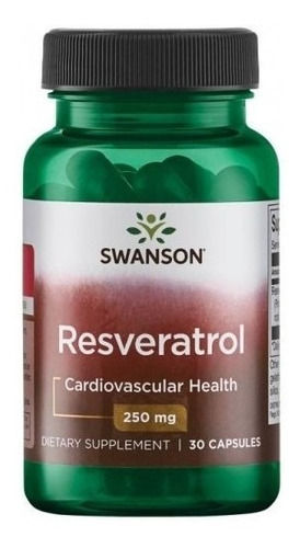 Suplemento En Capsulas Resveratrol Swanson 250 Mg