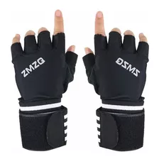 Guantes Gym Muñequera Hombre Mujer Antiderrape Pesas Barra