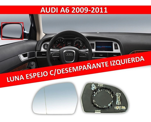Luna Espejo C/desempaante Audi A6 2009-2011  Izquierda Foto 2
