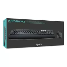 Kit De Teclado Y Mouse Inalámbrico Logitech Mk850 Español Latinoamérica De Color Negro