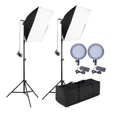 Soft Box 50x70 Luz Continualed Bicolor Tripe Bolsa 5500k