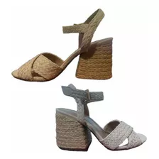 Sandalias De Mujer Beige