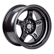 Ams 15x9 4x100 4x114.3 Et0 Dark Gunmetal (4 Llantas)