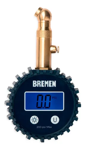 Manómetro Digital Lcd Bremen Presion Neumaticos 0 A 200 Psi