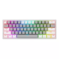 Teclado Bluetooth Redragon Fizz K616 Rgb Gris Blanco Español Idioma Español España