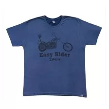 Camiseta Easy Rider Azul Estonada