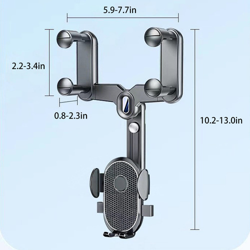 Soporte De Telfono Retrctil Con Espejo Retrovisor Para Sop Foto 3