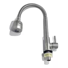 Torneira Cozinha Gourmet Ducha Móvel Classic Inox Escovado