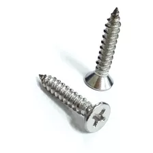 Parafuso Chato Auto Atarraxante 3,5 X 19mm Inox 20 Peças 