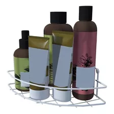 Suporte Canto Simples Para Shampoo Banheiro Dicarlo Branco