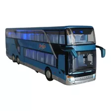 Onibus De Turismo Grande Com Som E Luz Escala 1:32